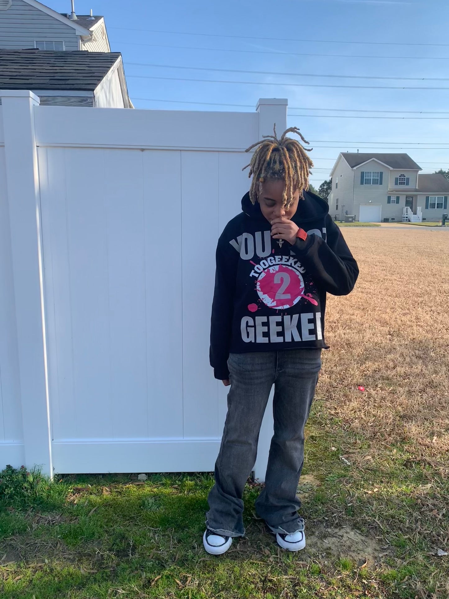 "YOU NOT 2 GEEKED!" HOODIE